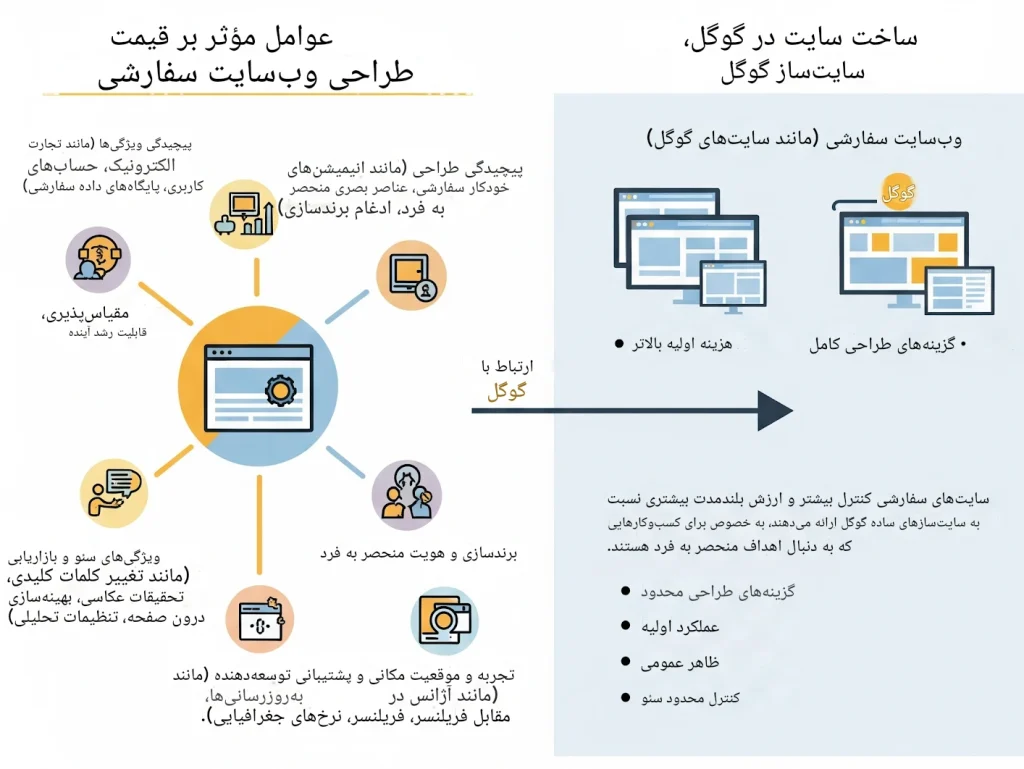 هزینه طراحی سایت اختصاصی